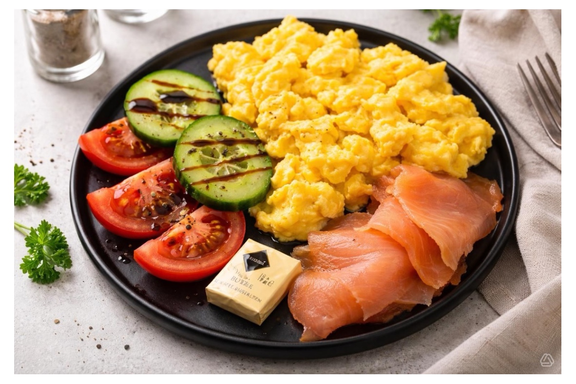 Rührei mit Lachs