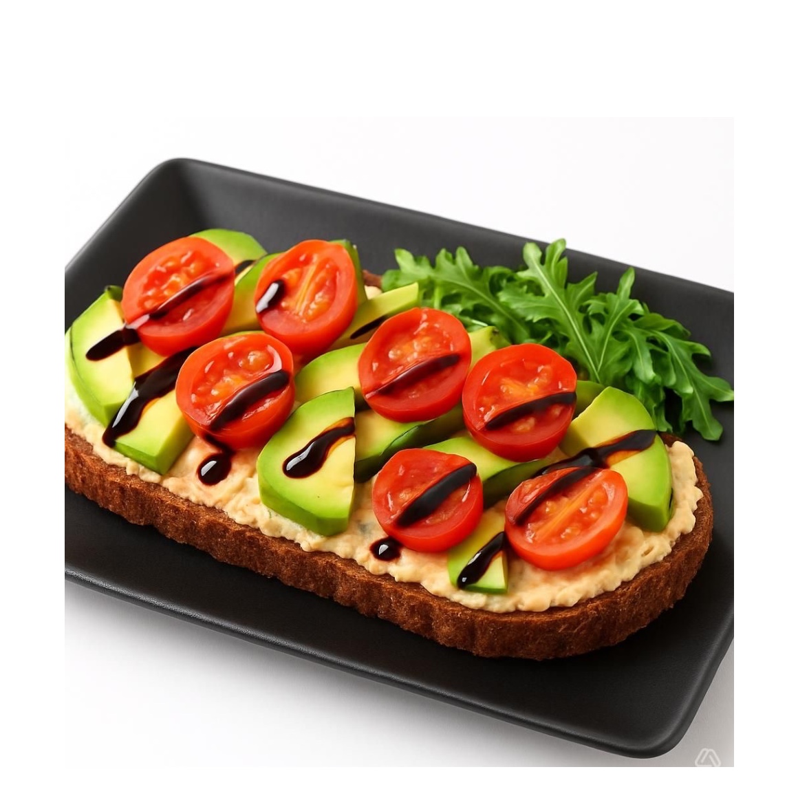 Humus Avocado Cherry Tomaten (Vegan)