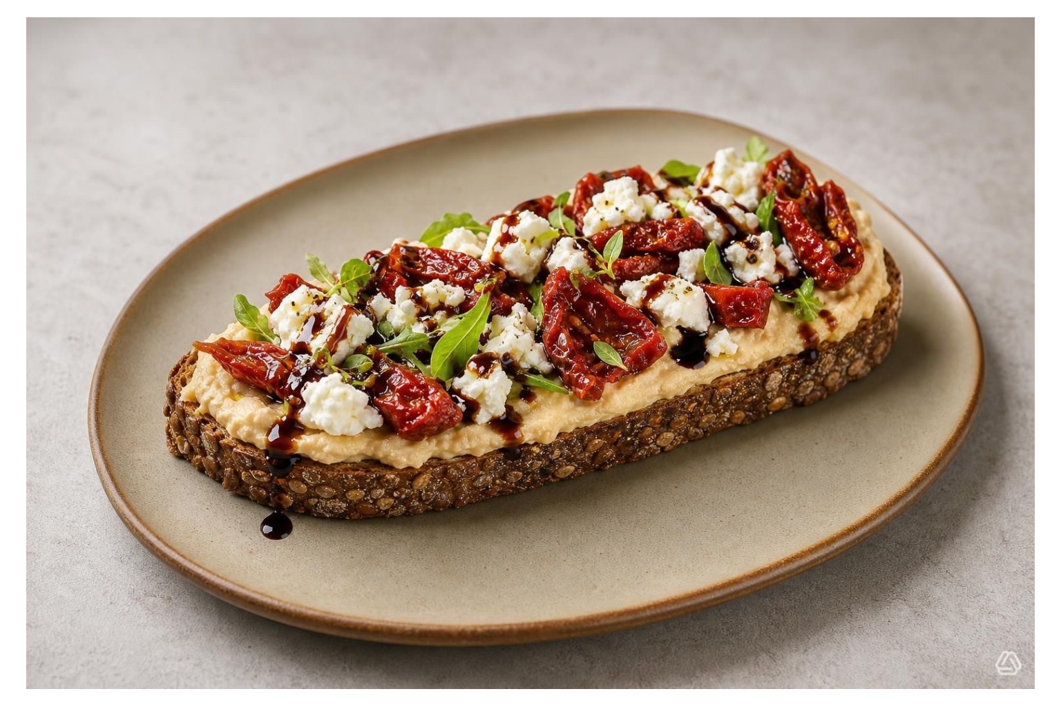 Humus Getrocknete Tomaten Feta